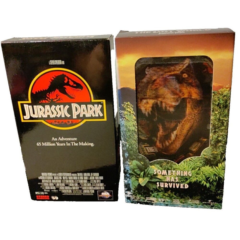 Pair Of Jurassic Park VHS Tapes
